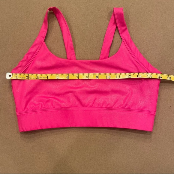 Carbon 38 Galaxy V-Back Sports Bra Pink Oil Slick Size Medium - Picture 8 of 11